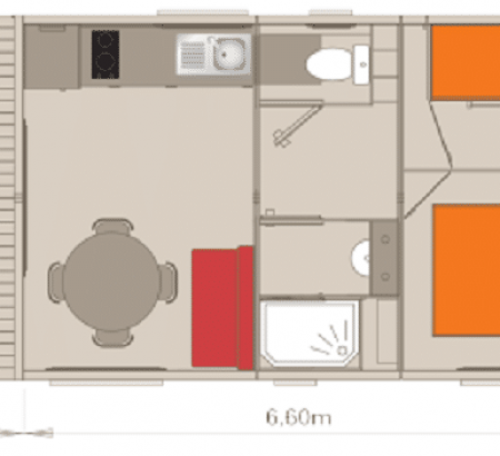 Plan chalet 2 chambres