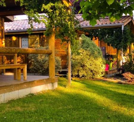 Location d'un chalet bois avec terrasse à Lège-Cap-Ferret